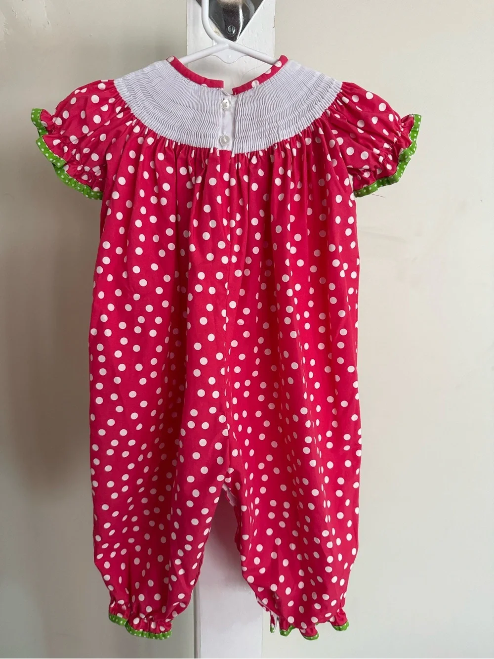 Candyland Smocked Bubble Romper